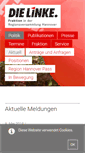 Mobile Screenshot of dielinke-regionsfraktion.de