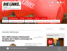 Tablet Screenshot of dielinke-regionsfraktion.de